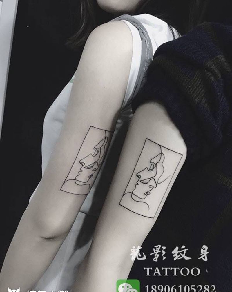 情侣图纹身图片