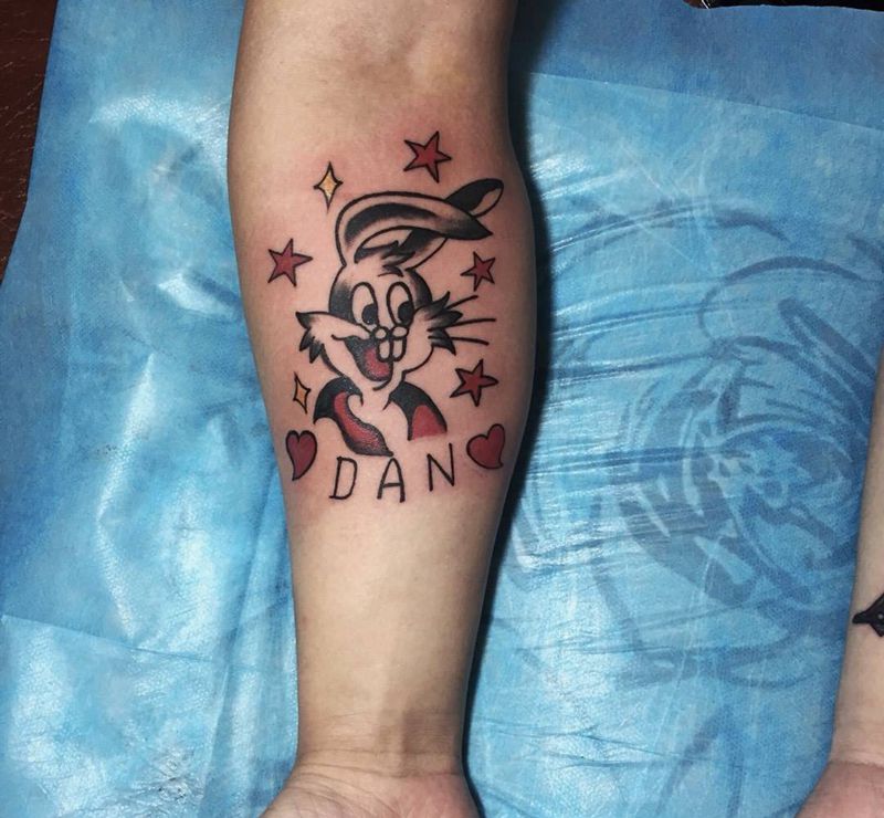 兔八哥纹身图片