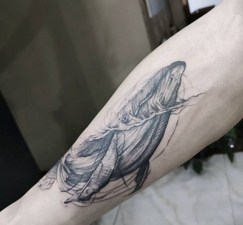 开局一条鲲 进化全靠吞纹身图片