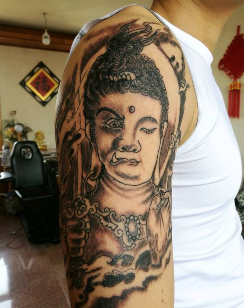 明王如来纹身图片