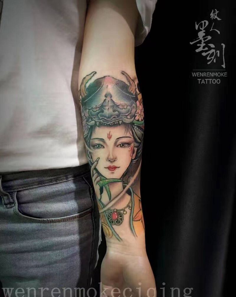 艺妓纹身图片