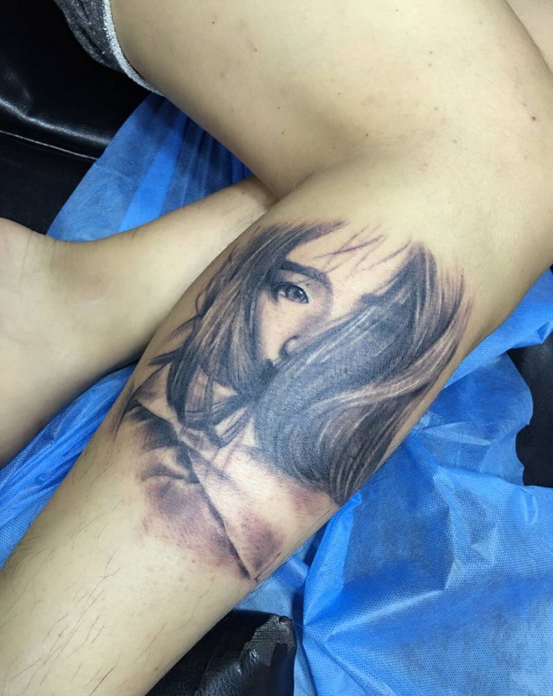 女朋友的照片纹身图片