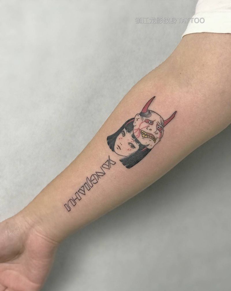 日式小般若纹身图片