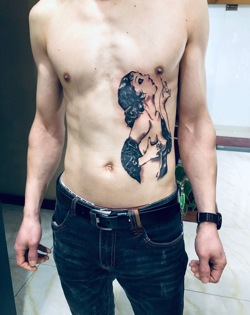 女郎。纹身图片