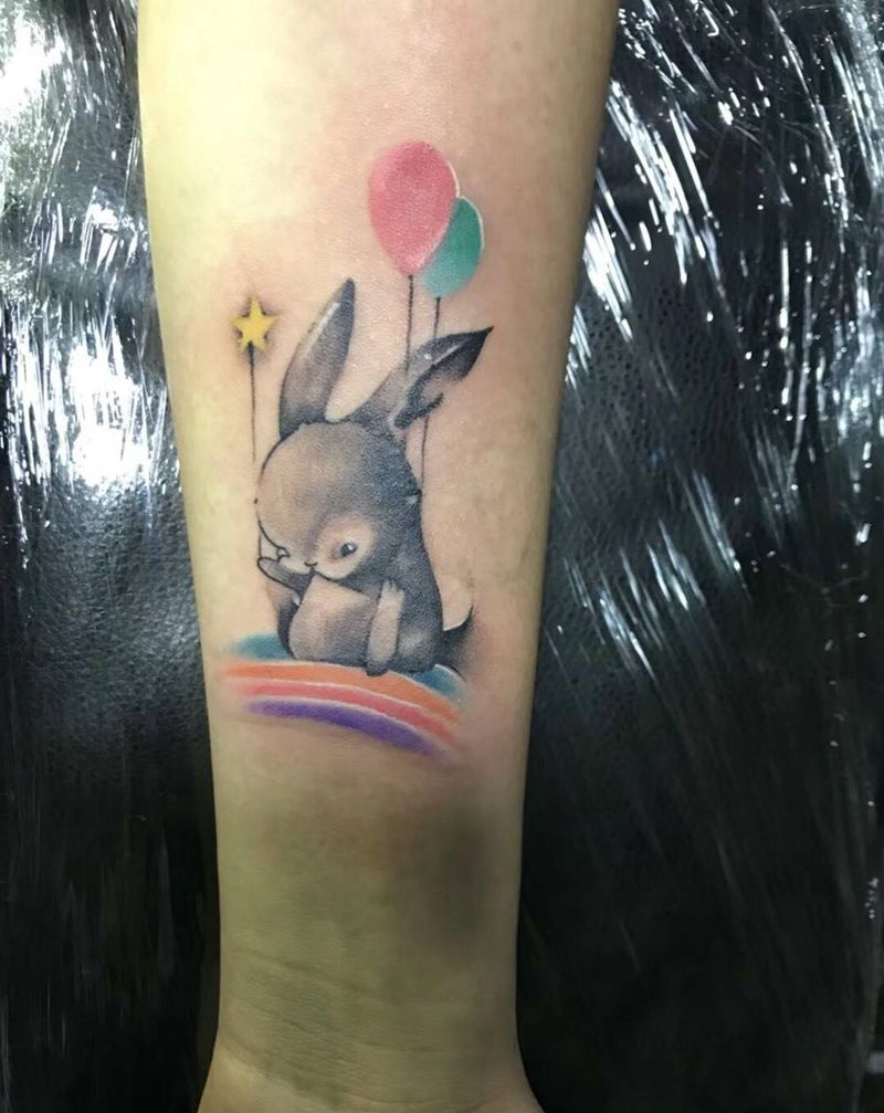 小兔兔纹身图片