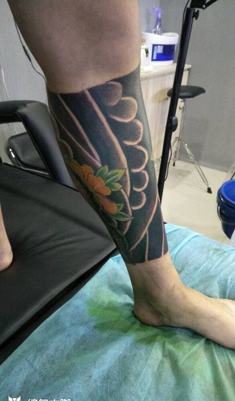 老传统花腿，纹身图片
