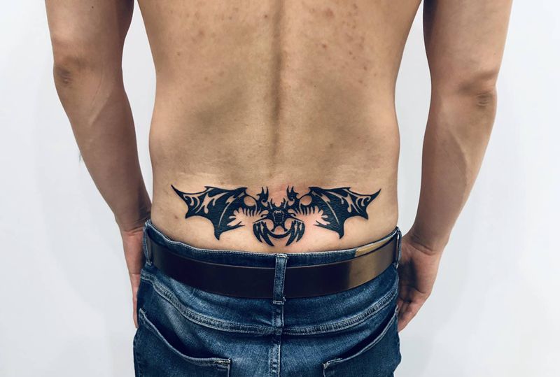 蝙蝠纹身图片_图腾纹身图案