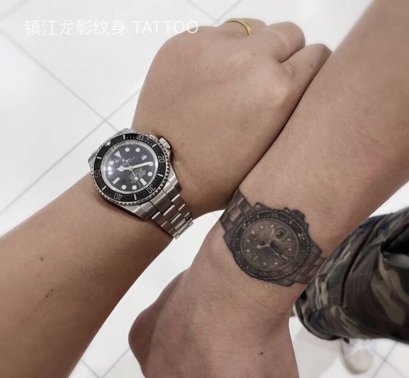 买家秀纹身图片_手部欧美写实纹身图案