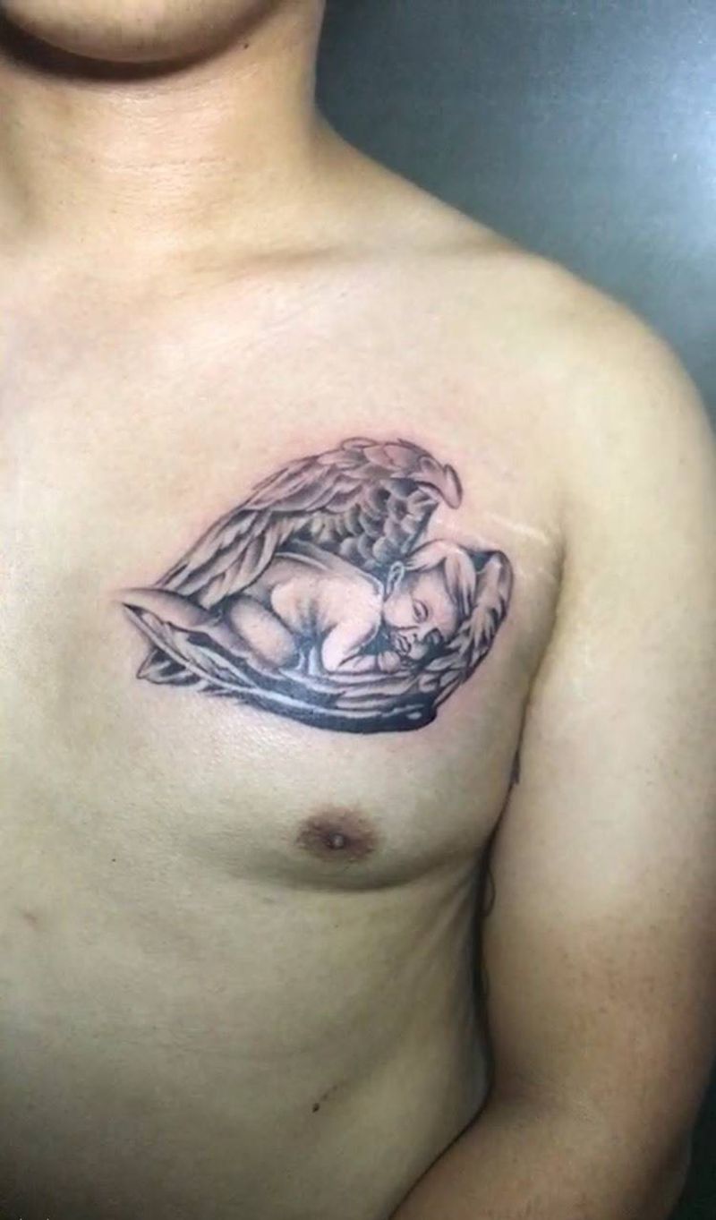 天使纹身图片