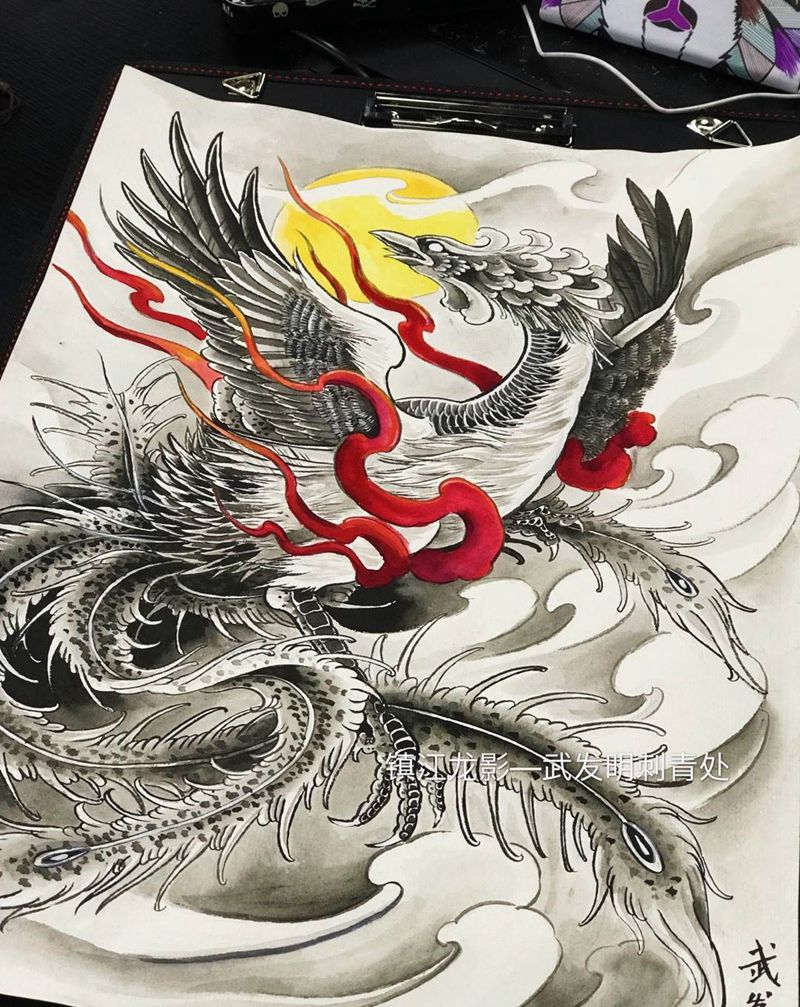 给苏州开静吧的美女老板设计图纹身图片