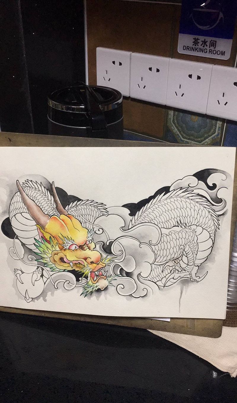 设计个花胸纹身图片