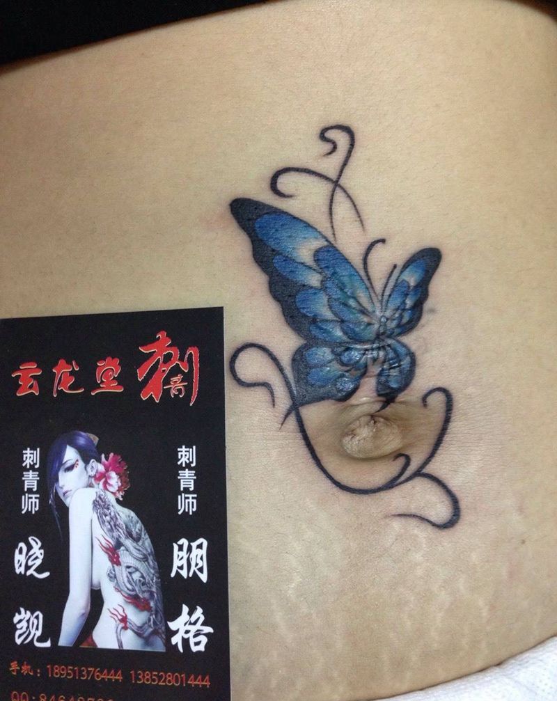 遮盖疤痕纹身图片