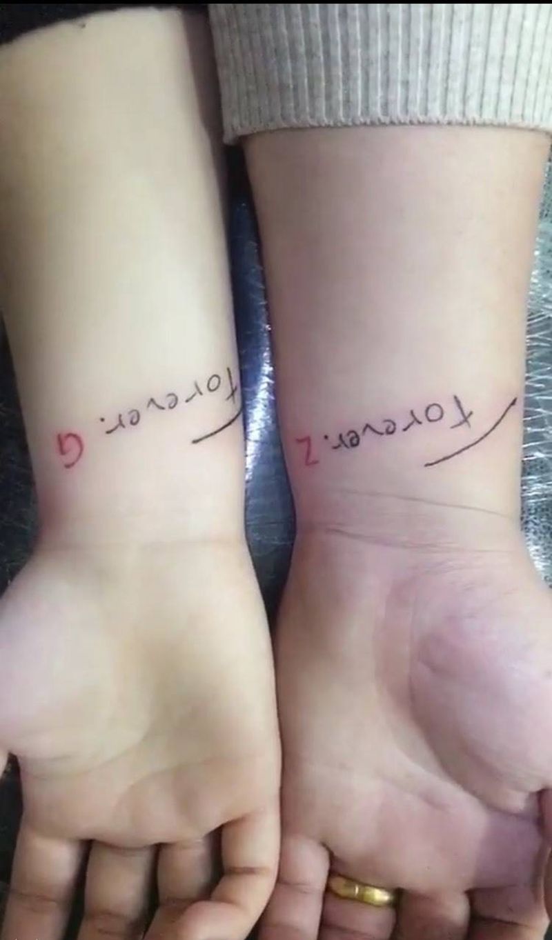 情侣款纹身图片