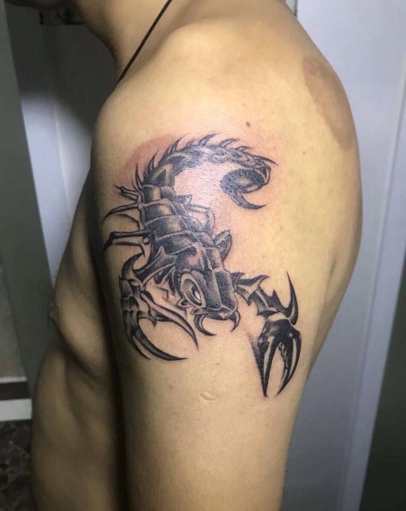 蝎子纹身图片