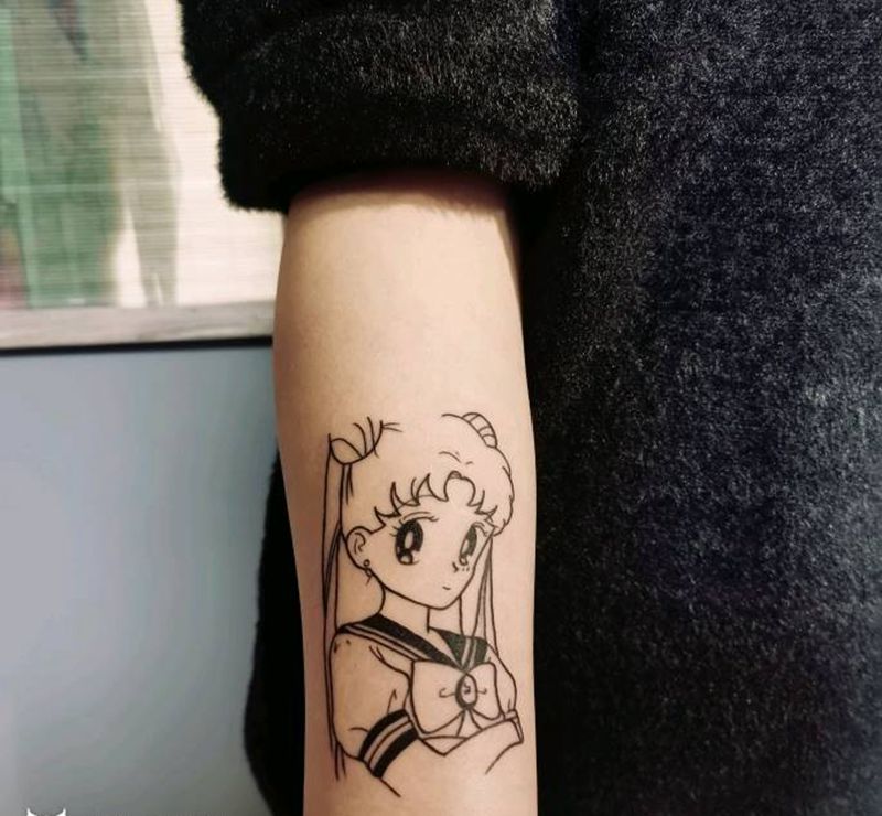 美少女战士纹身图片_手臂纹身图案