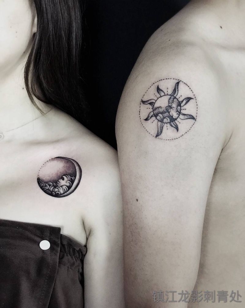 情侣图纹身图片