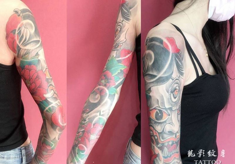 包臂纹身图片