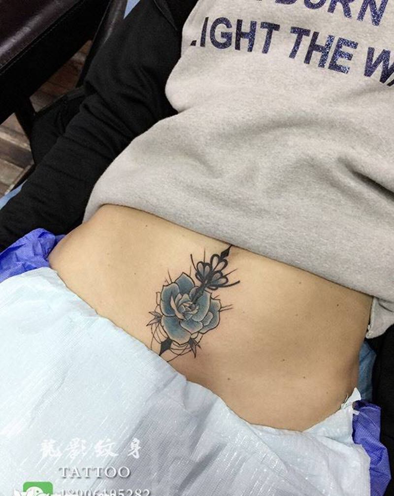 盖刀疤纹身图片