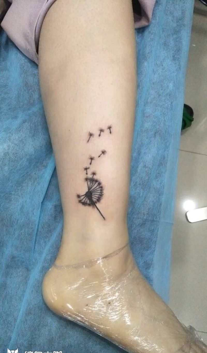 蒲公英纹身图片