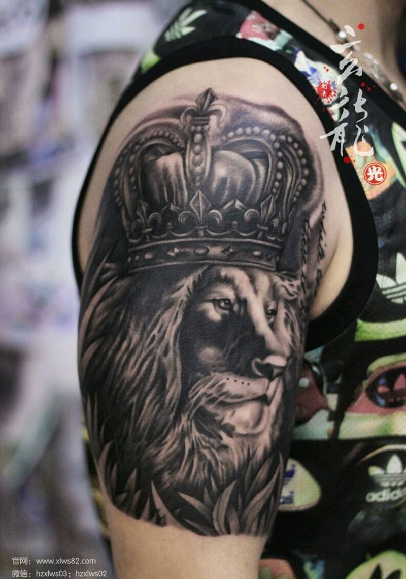 狮子纹身图片