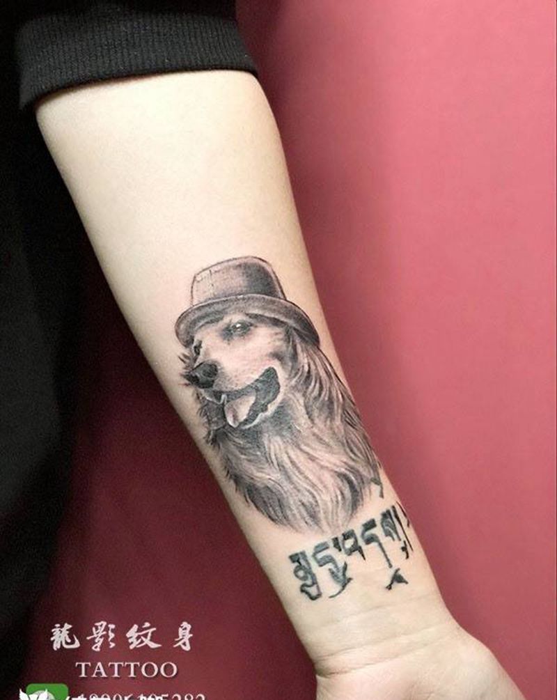 爱宠照片一张纹身图片