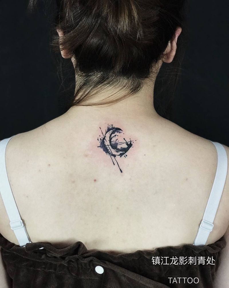 设计师的月亮心[偷笑]纹身图片