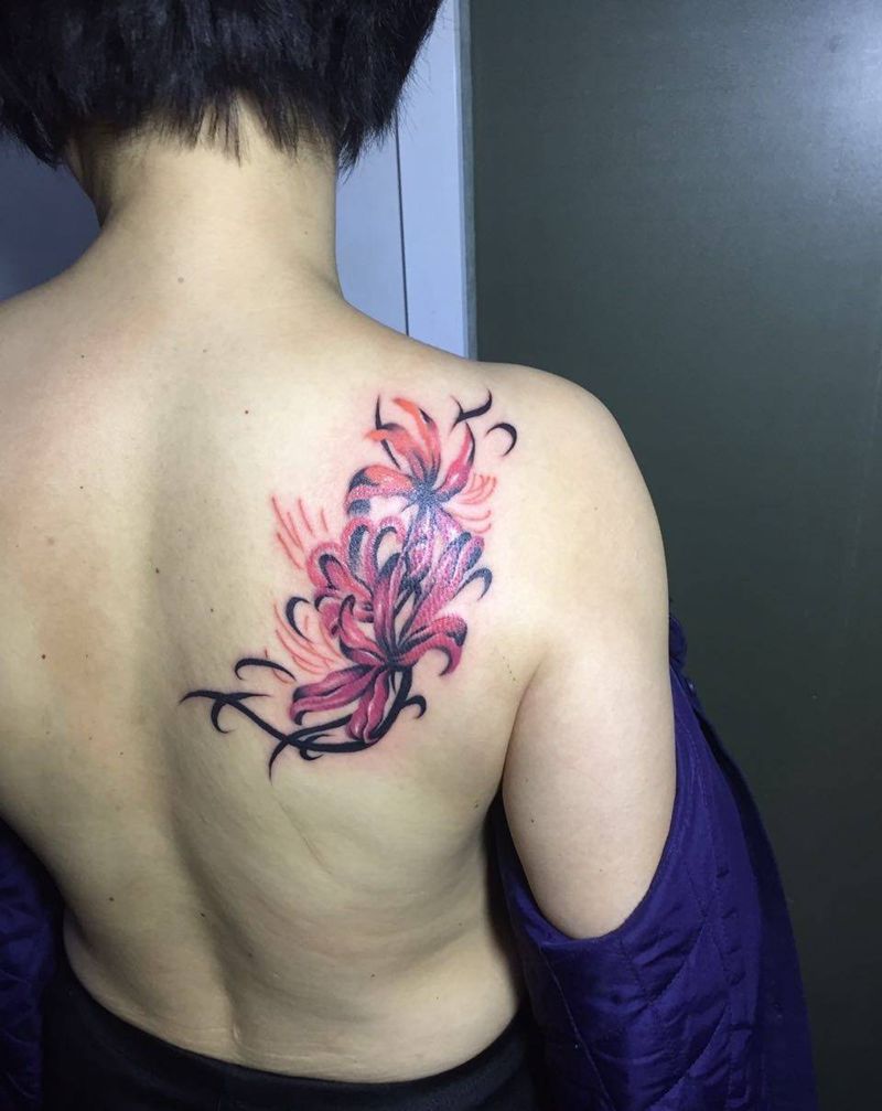 彼岸花纹身图片