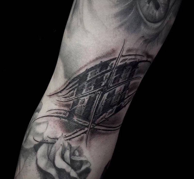 花体设计纹身图片