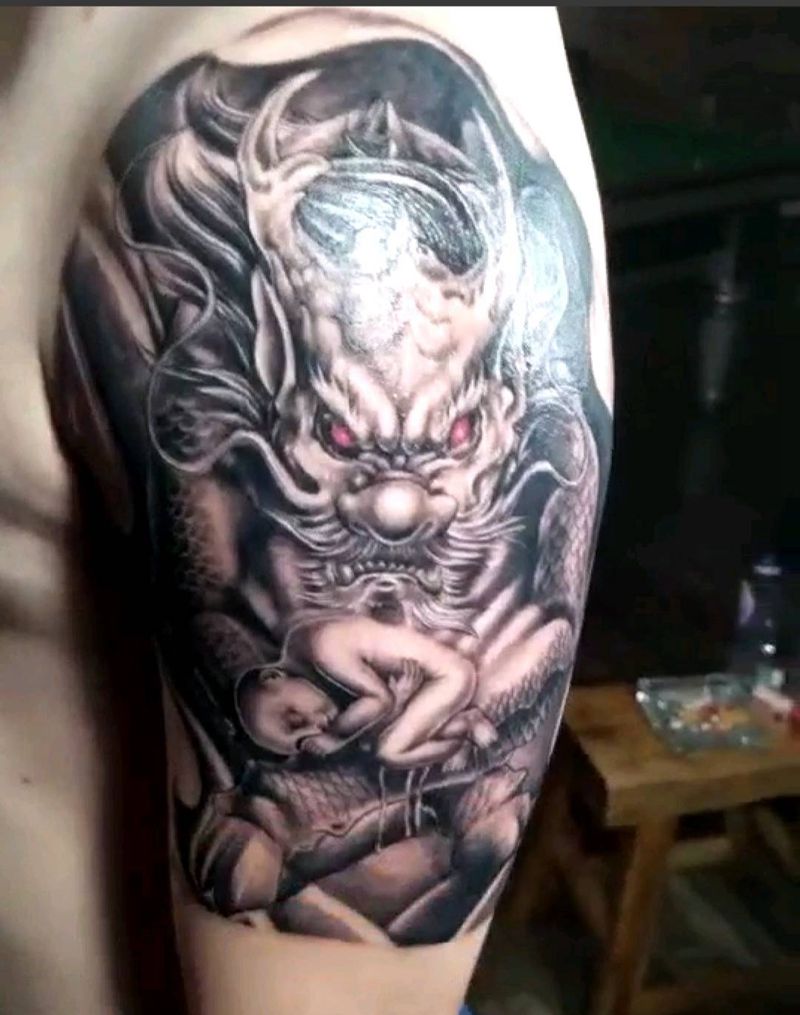 大胳膊图纹身图片