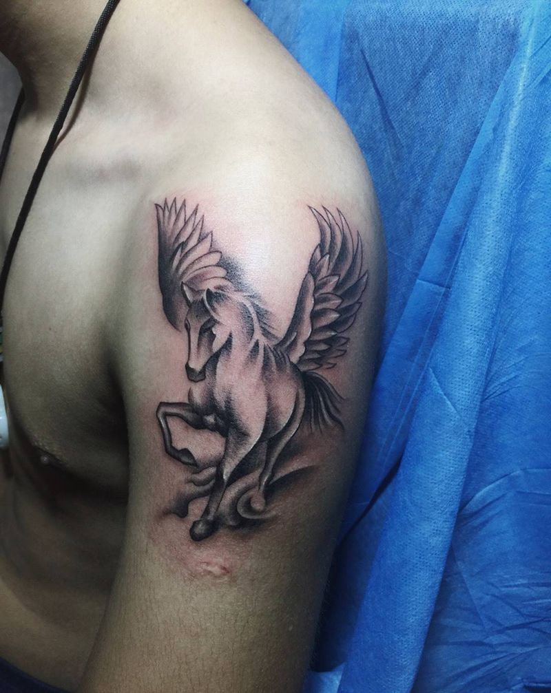 飞马纹身图片