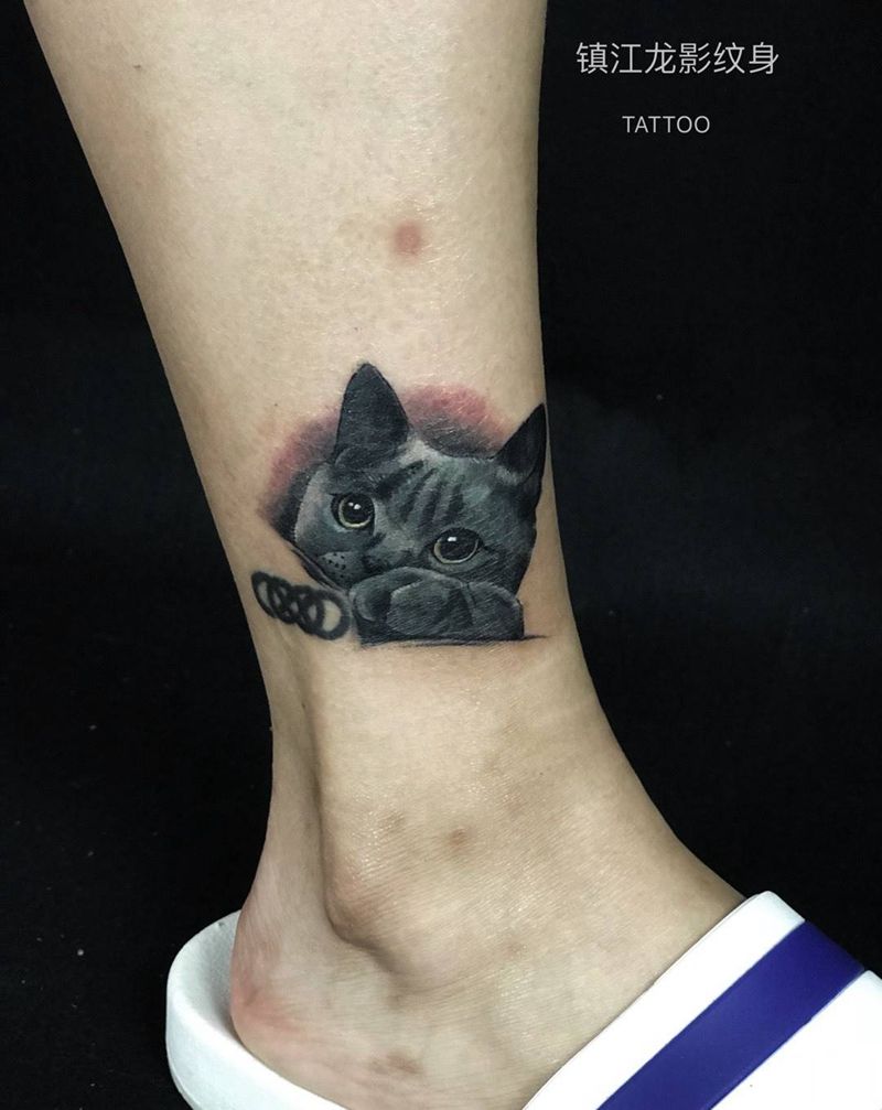 蓝猫妈咪纹身图片