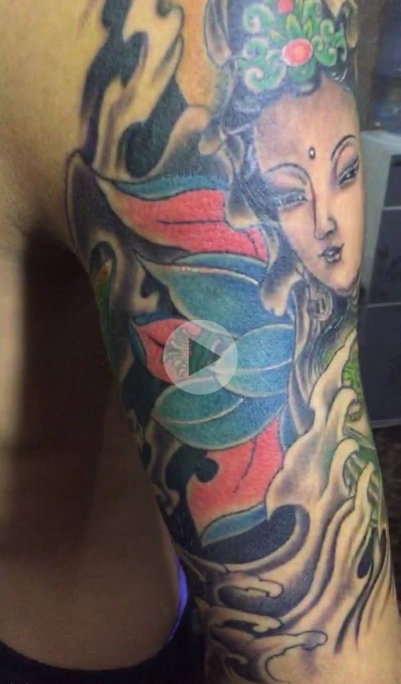 观音纹身图片