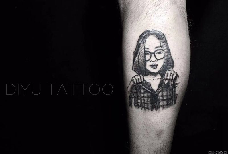 爱的另一种方式纹身图片_脚部几何纹身图案