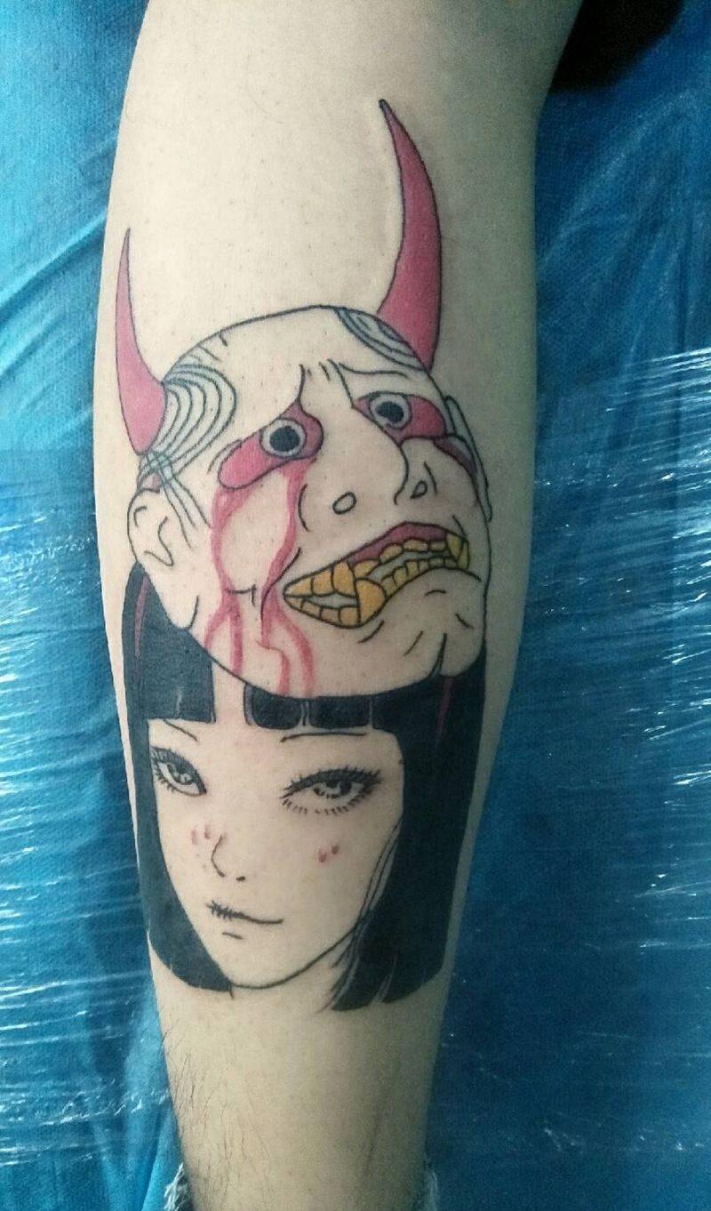 川上富江纹身图片_老传统纹身图案