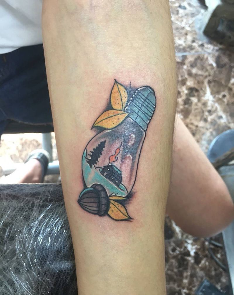 灯泡 顾客自带图片纹身图片