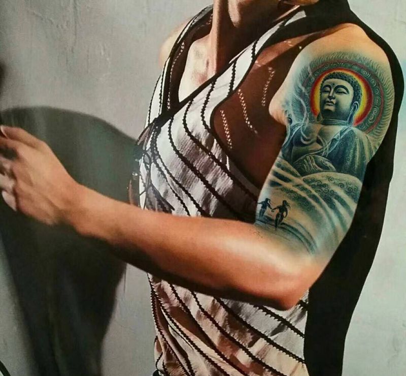 包大臂！喜欢的约！纹身图片