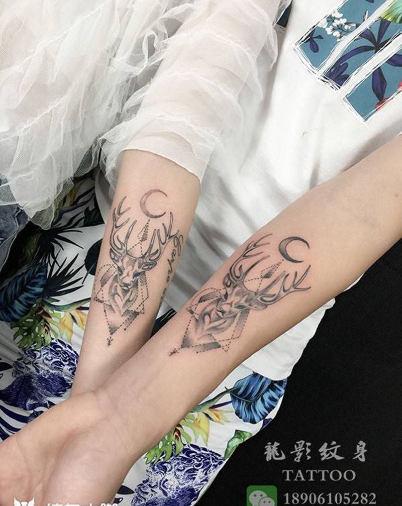 情侣图纹身图片