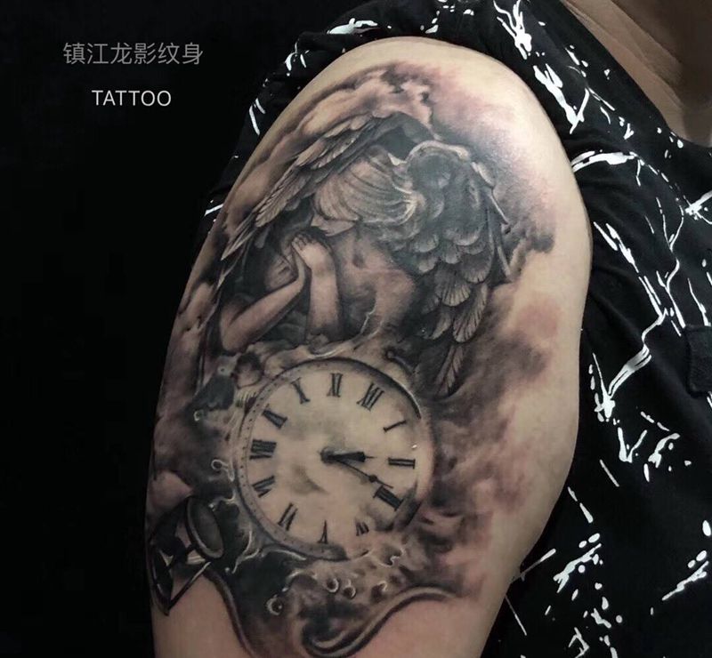 天使纹身图片