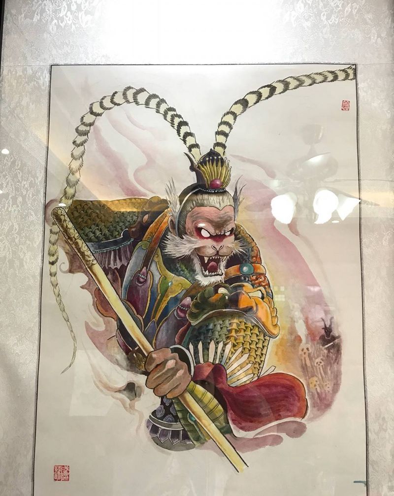 龙影boss武发明手稿纹身图片