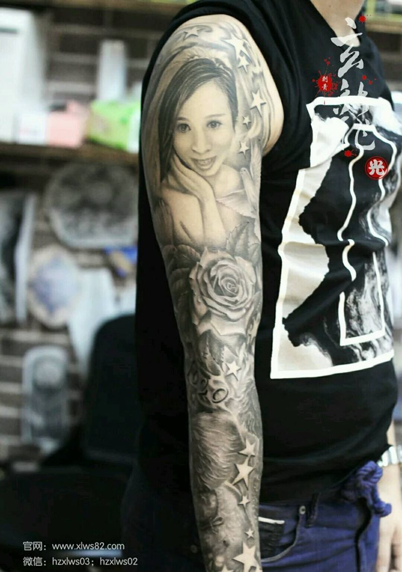 花臂纹身图片