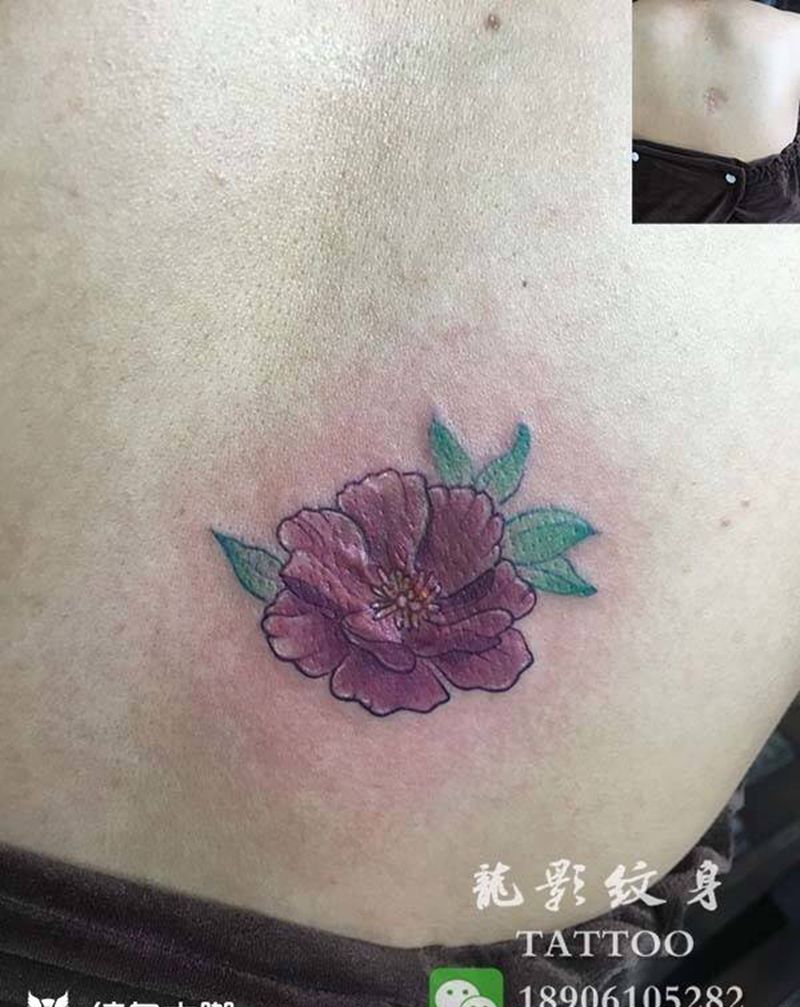 两个盖疤图纹身图片