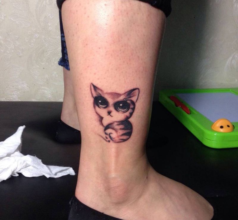 小猫咪纹身图片