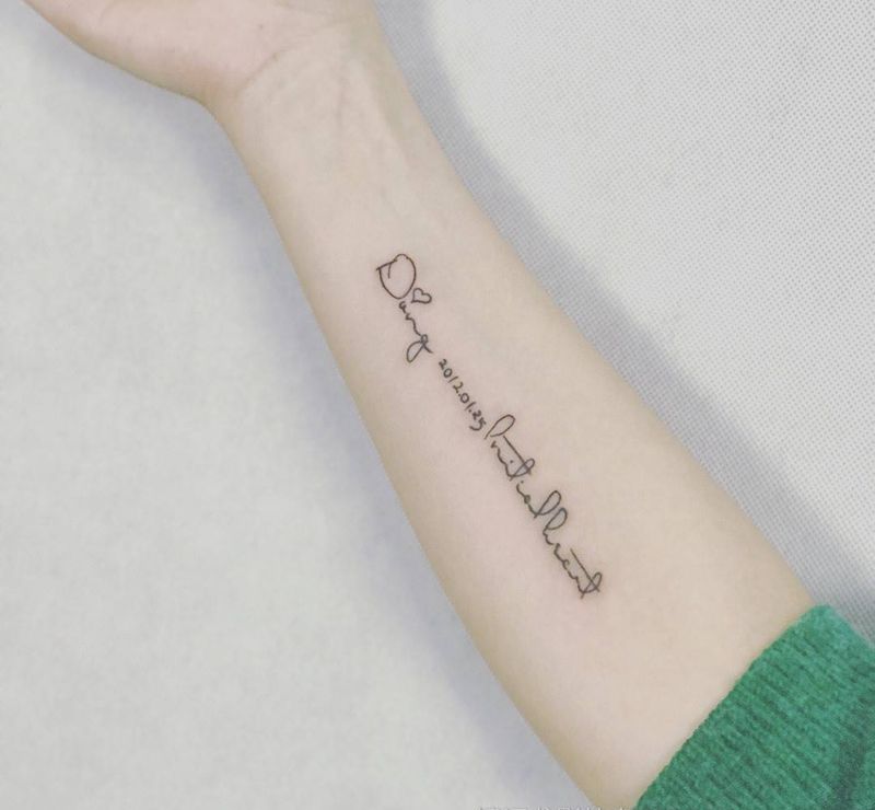 两个小清新纹身图片