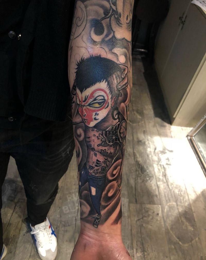 社会猴。你瞅啥纹身图片