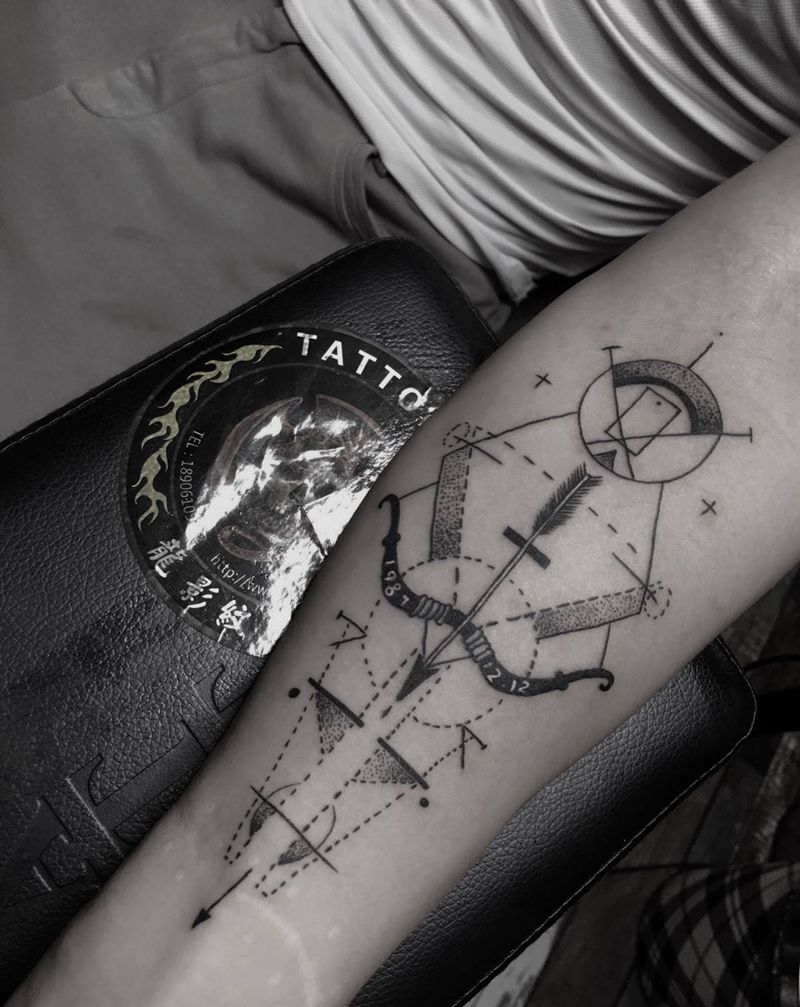 射手座刺青纹身图片