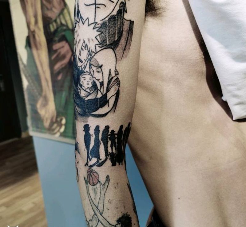 海贼王纹身图片_手臂纹身图案