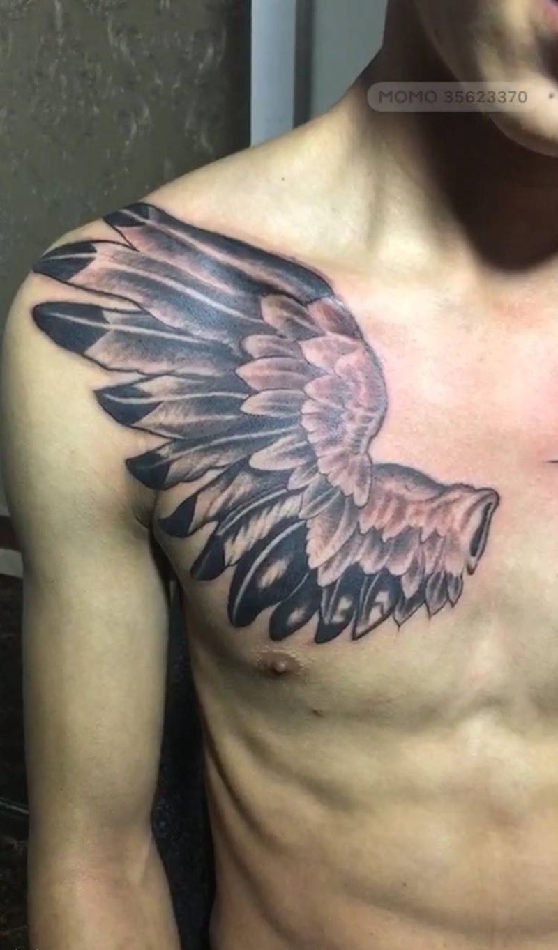 翅膀纹身图片