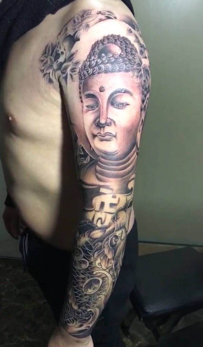 佛纹身图片
