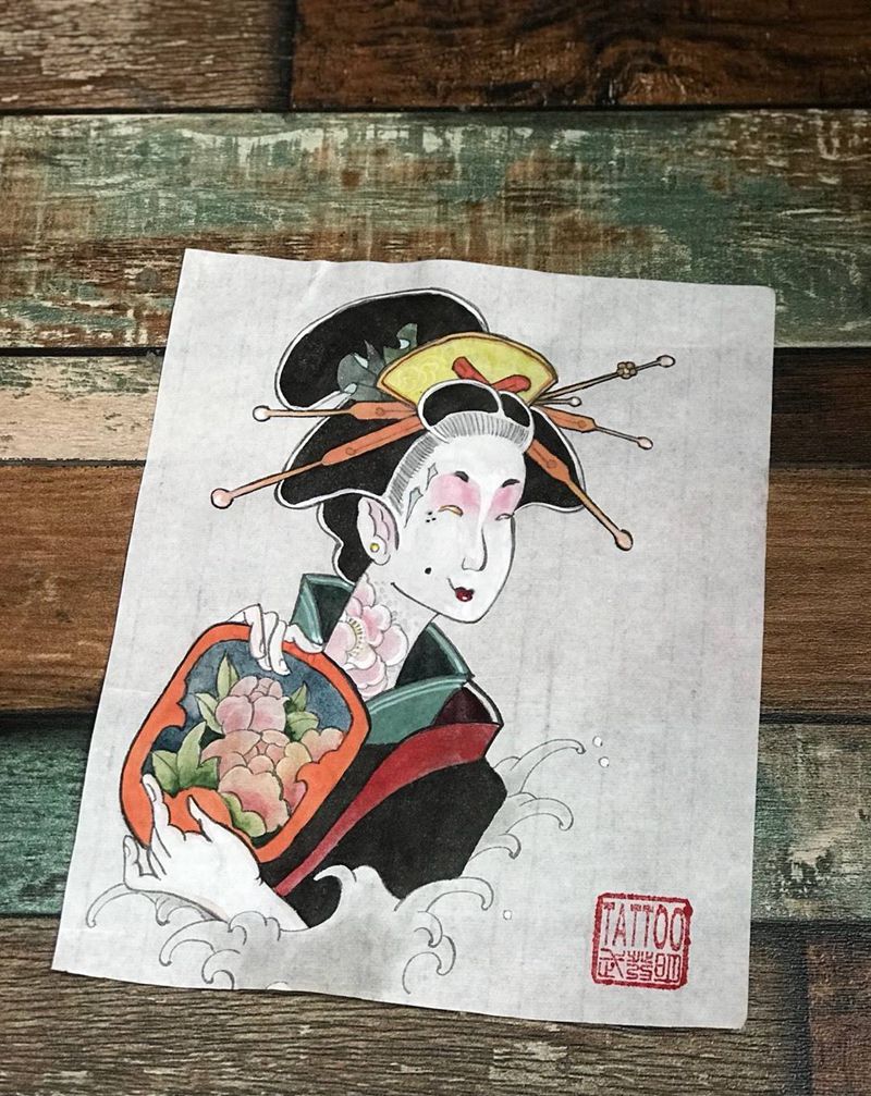 客人中场休息，武发明老师中场给美女出个手稿[愉快][愉快][愉快]纹身图片