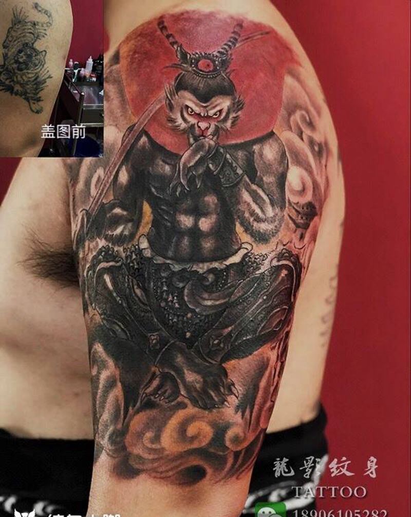悟空盖个图纹身图片